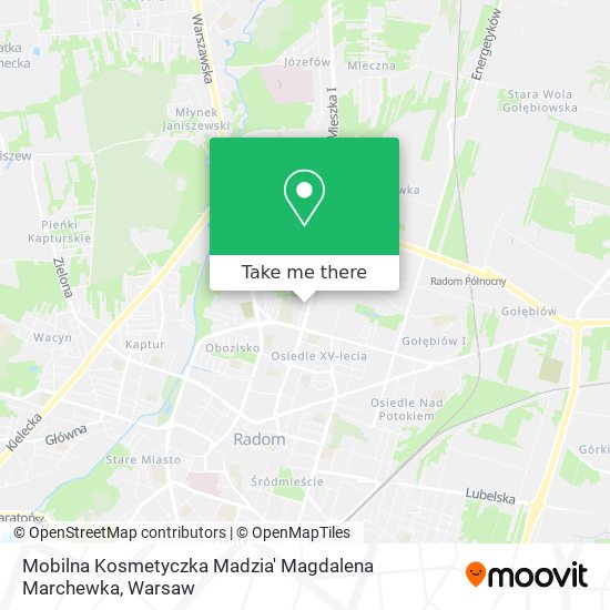 Mobilna Kosmetyczka Madzia' Magdalena Marchewka map