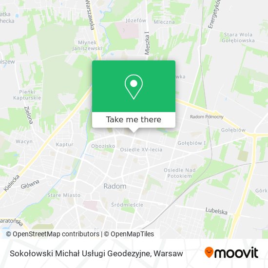 Sokołowski Michał Usługi Geodezyjne map