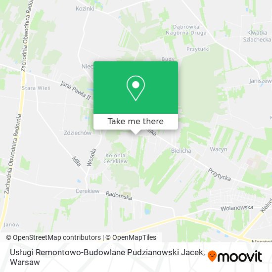 Usługi Remontowo-Budowlane Pudzianowski Jacek map