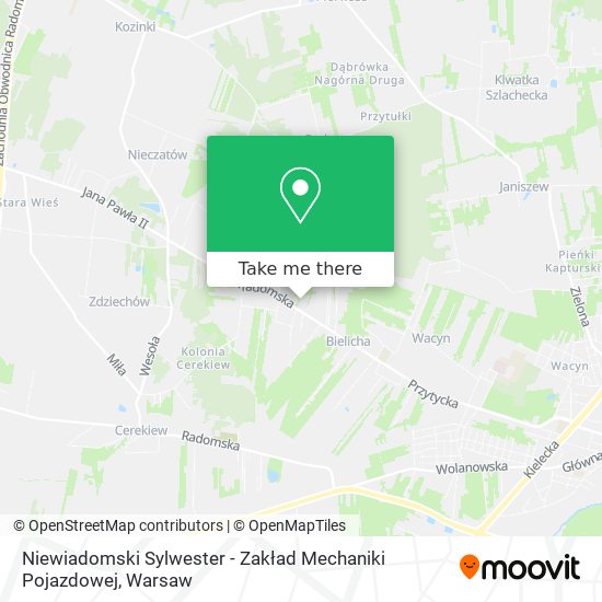 Niewiadomski Sylwester - Zakład Mechaniki Pojazdowej map