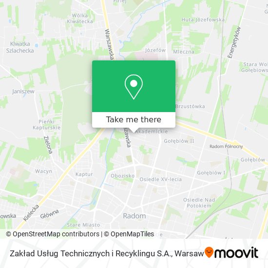 Zakład Usług Technicznych i Recyklingu S.A. map