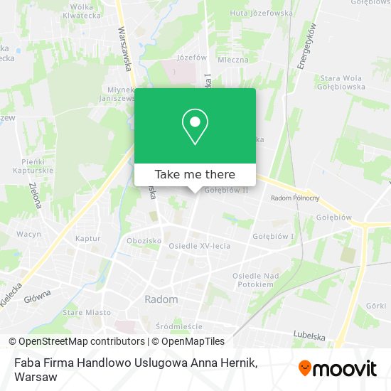 Faba Firma Handlowo Uslugowa Anna Hernik map