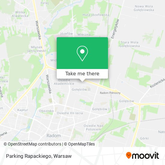 Parking Rapackiego map