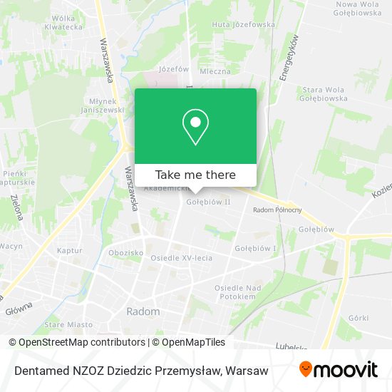 Dentamed NZOZ Dziedzic Przemysław map