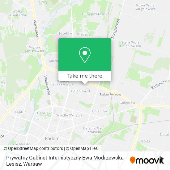 Prywatny Gabinet Internistyczny Ewa Modrzewska Lesisz map