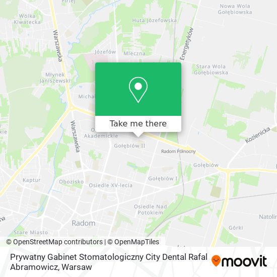 Prywatny Gabinet Stomatologiczny City Dental Rafal Abramowicz map