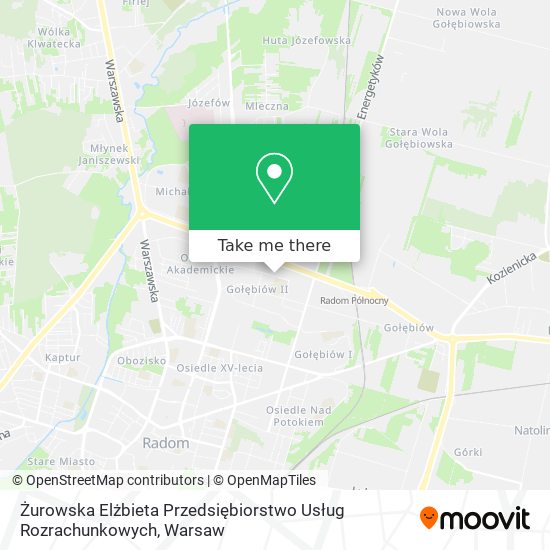 Żurowska Elżbieta Przedsiębiorstwo Usług Rozrachunkowych map