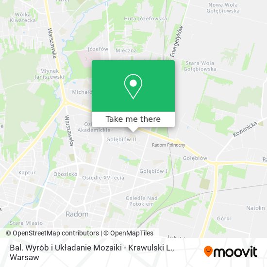 Bal. Wyrób i Układanie Mozaiki - Krawulski L. map