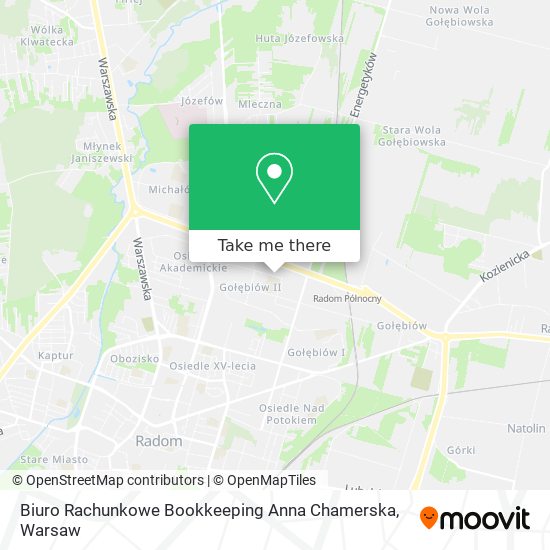 Biuro Rachunkowe Bookkeeping Anna Chamerska map