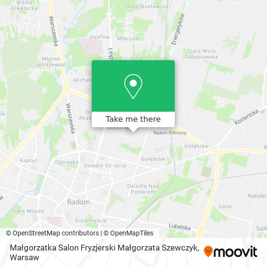 Małgorzatka Salon Fryzjerski Małgorzata Szewczyk map