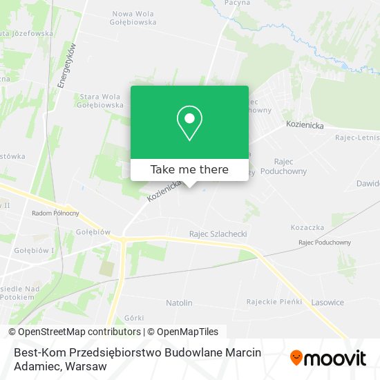 Best-Kom Przedsiębiorstwo Budowlane Marcin Adamiec map