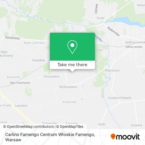 Carlino Famengo Centrum Włoskie Famengo map