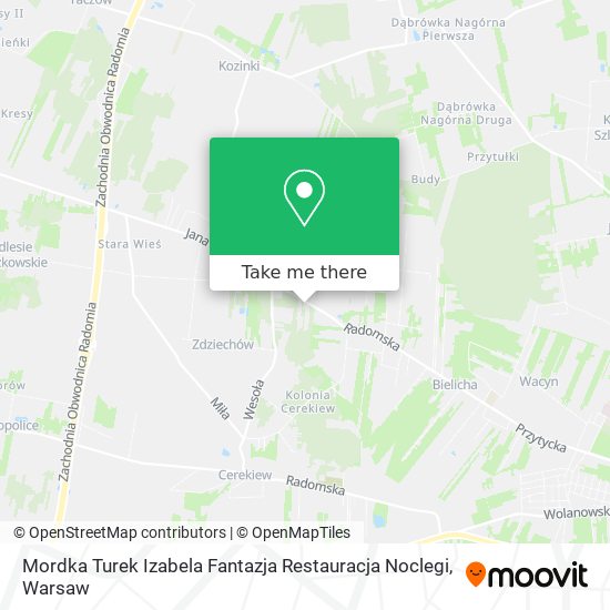 Mordka Turek Izabela Fantazja Restauracja Noclegi map