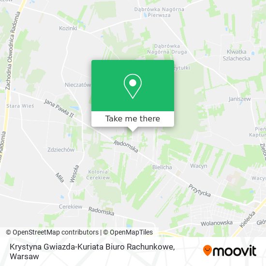 Krystyna Gwiazda-Kuriata Biuro Rachunkowe map