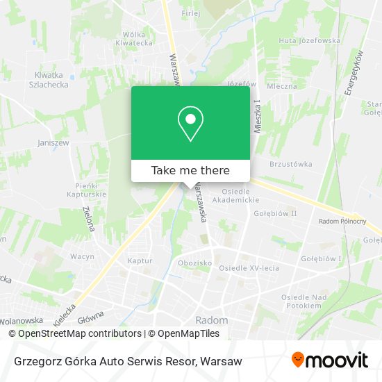 Grzegorz Górka Auto Serwis Resor map