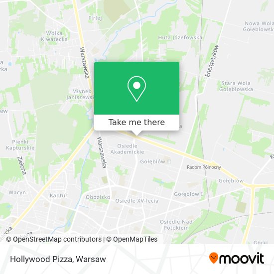 Hollywood Pizza map