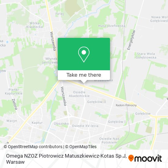 Omega NZOZ Piotrowicz Matuszkiewicz-Kotas Sp.J map