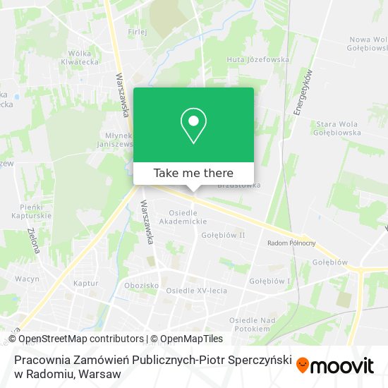 Pracownia Zamówień Publicznych-Piotr Sperczyński w Radomiu map