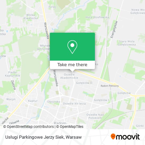 Usługi Parkingowe Jerzy Siek map