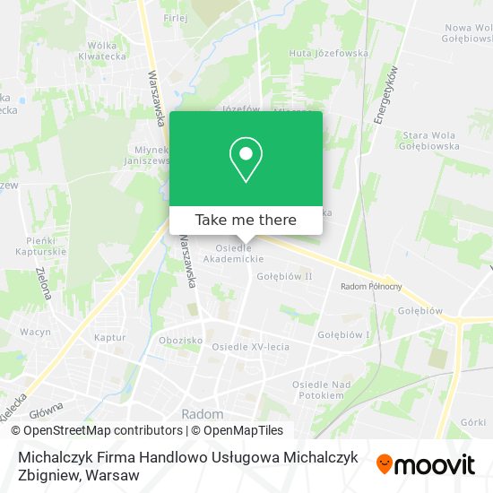 Michalczyk Firma Handlowo Usługowa Michalczyk Zbigniew map