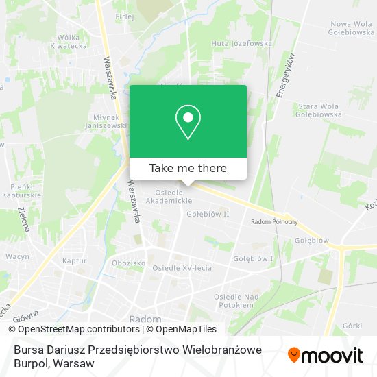 Bursa Dariusz Przedsiębiorstwo Wielobranżowe Burpol map