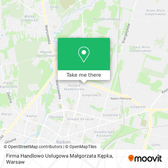 Firma Handlowo Usługowa Małgorzata Kępka map