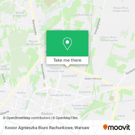 Kosior Agnieszka Biuro Rachunkowe map