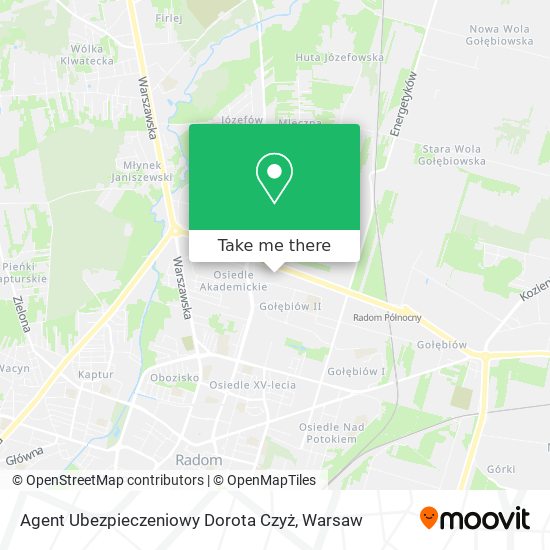 Agent Ubezpieczeniowy Dorota Czyż map