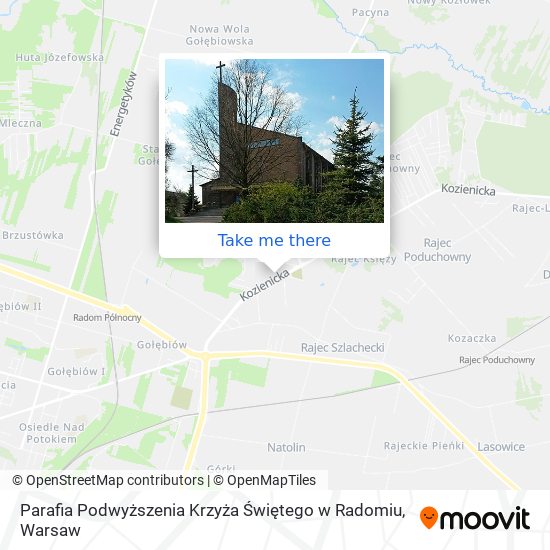 Карта Parafia Podwyższenia Krzyża Świętego w Radomiu