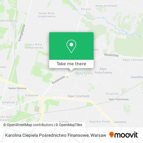 Karolina Ciepiela Pośrednictwo Finansowe map