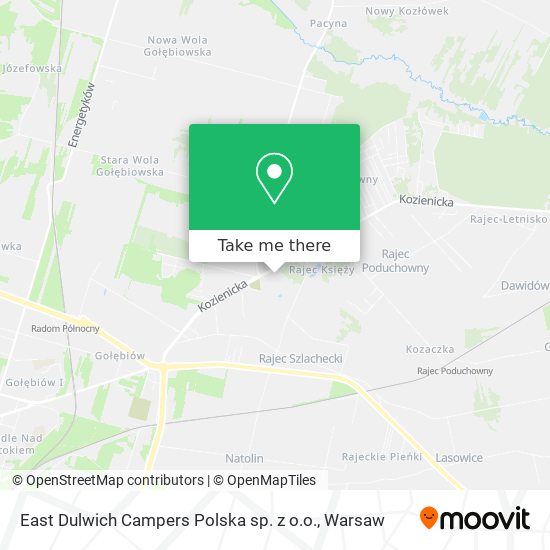 East Dulwich Campers Polska sp. z o.o. map