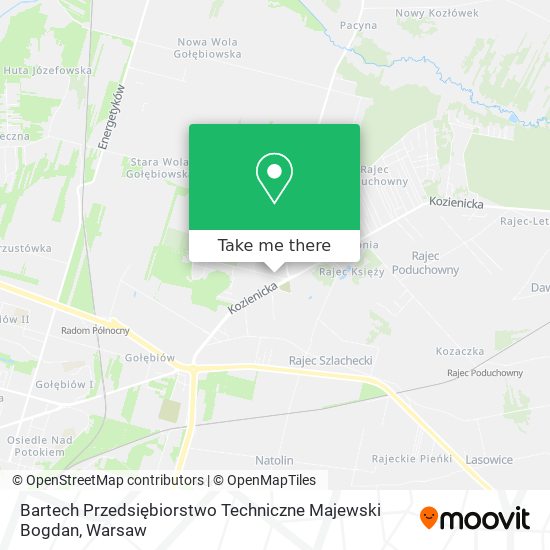 Bartech Przedsiębiorstwo Techniczne Majewski Bogdan map