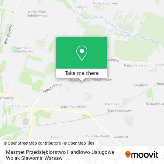 Masmet Przedsiębiorstwo Handlowo-Usługowe Wolak Sławomir map