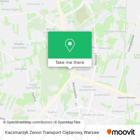 Kaczmarzyk Zenon Transport Ciężarowy map