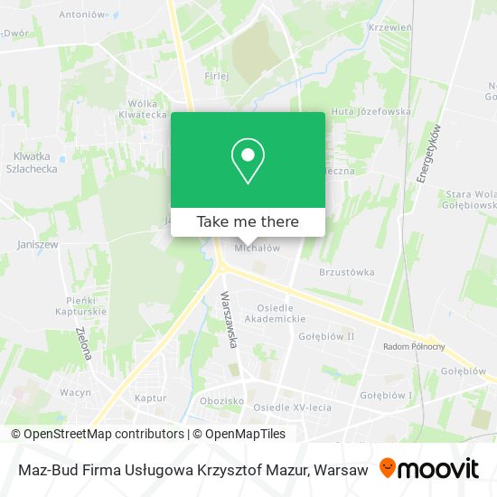 Maz-Bud Firma Usługowa Krzysztof Mazur map