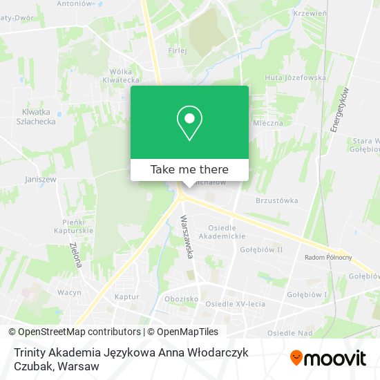 Trinity Akademia Językowa Anna Włodarczyk Czubak map