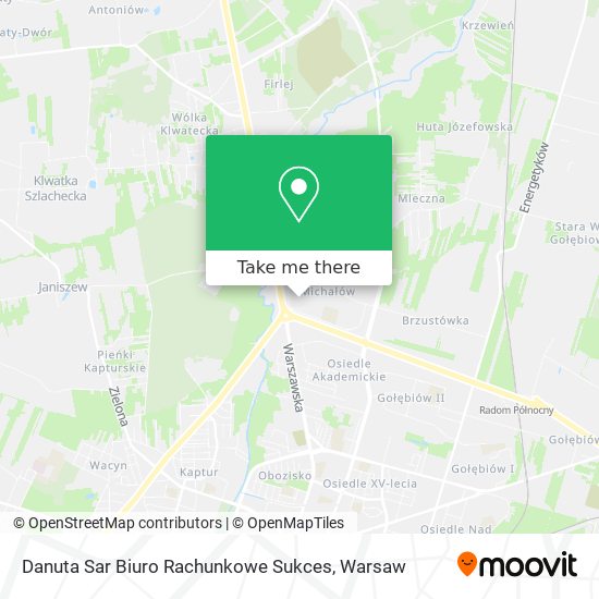 Danuta Sar Biuro Rachunkowe Sukces map