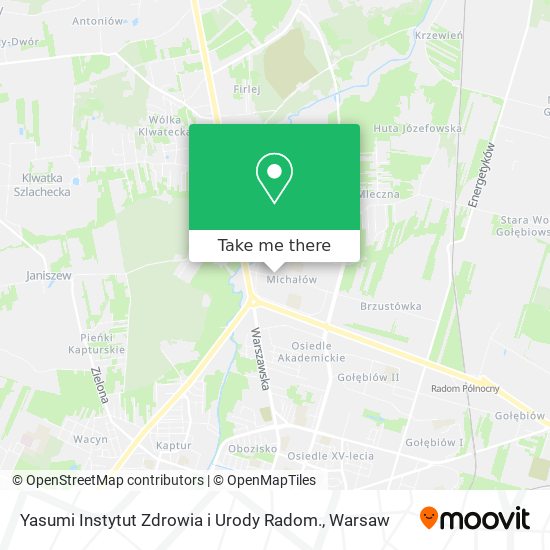 Yasumi Instytut Zdrowia i Urody Radom. map