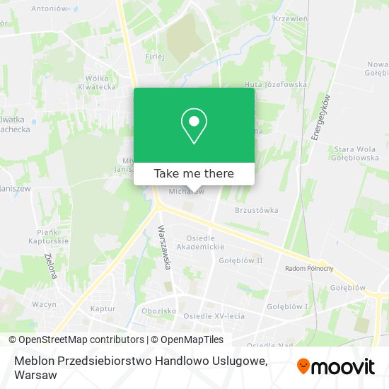 Meblon Przedsiebiorstwo Handlowo Uslugowe map