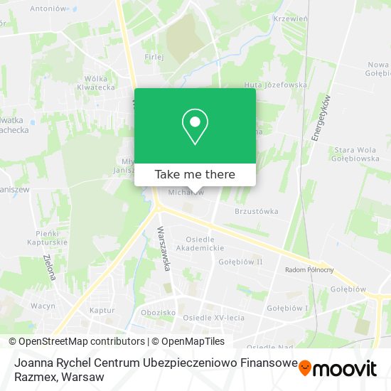 Joanna Rychel Centrum Ubezpieczeniowo Finansowe Razmex map