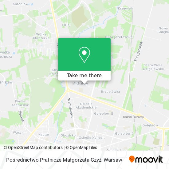 Pośrednictwo Płatnicze Małgorzata Czyż map