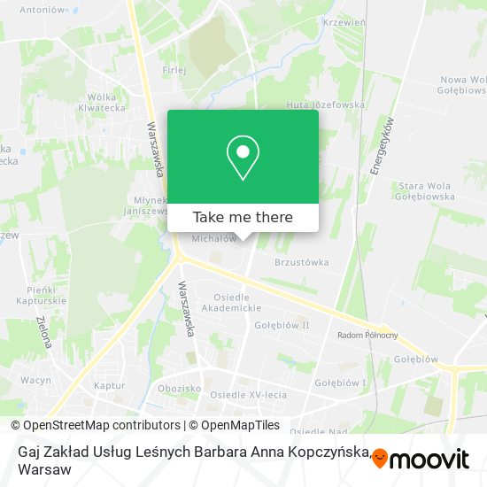 Gaj Zakład Usług Leśnych Barbara Anna Kopczyńska map