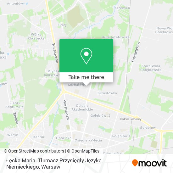 Łęcka Maria. Tłumacz Przysięgły Języka Niemieckiego map