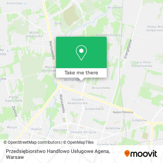 Przedsiębiorstwo Handlowo Usługowe Agena map