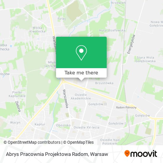 Abrys Pracownia Projektowa Radom map