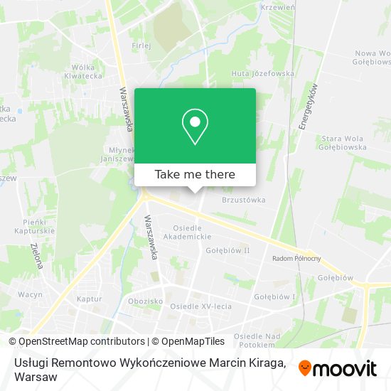 Usługi Remontowo Wykończeniowe Marcin Kiraga map