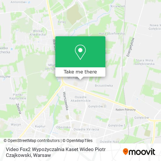 Video Fox2 Wypożyczalnia Kaset Wideo Piotr Czajkowski map