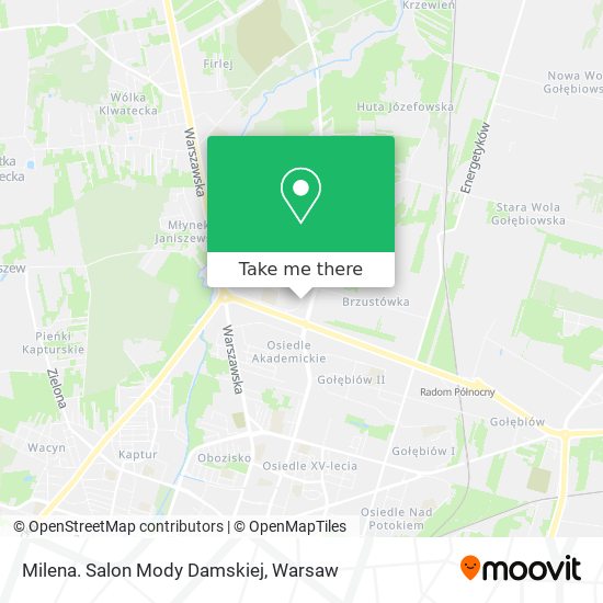 Milena. Salon Mody Damskiej map