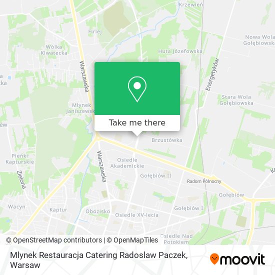 Mlynek Restauracja Catering Radoslaw Paczek map