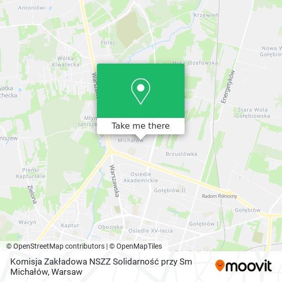 Komisja Zakładowa NSZZ Solidarność przy Sm Michałów map